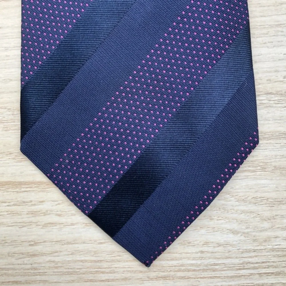Mila Schön Silk Tie In Rich Dark Blue!